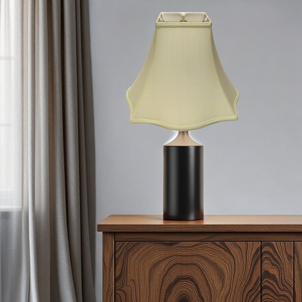 Ivory Monay Shantung Silk Square Lamp Shade