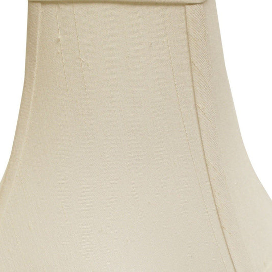 White Monay Shantung Silk Square Lamp Shade