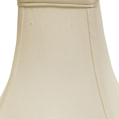 White Monay Shantung Silk Square Lamp Shade