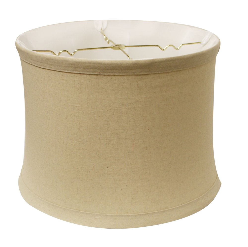 Beige Linen Drum Lamp Shade