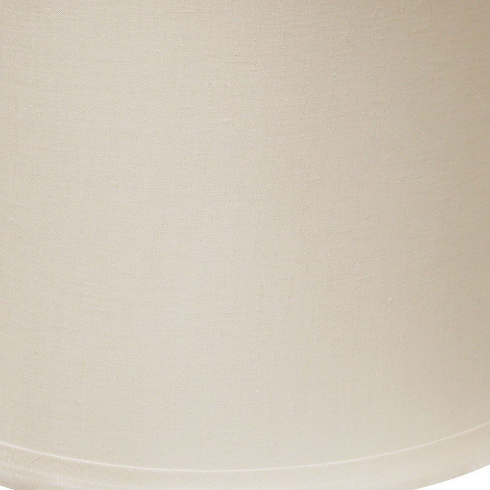 Snow Linen Drum Lamp Shade