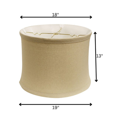 Beige Linen Drum Lamp Shade