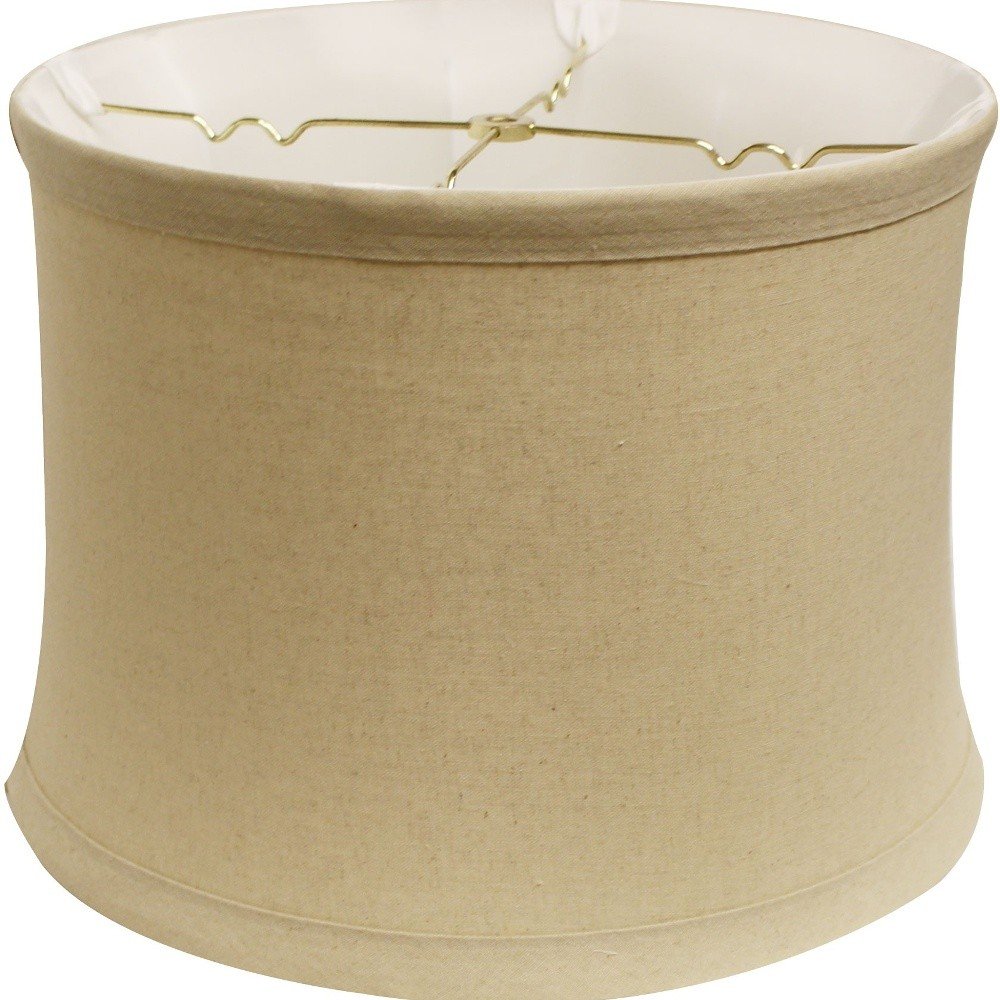 Beige Linen Drum Lamp Shade