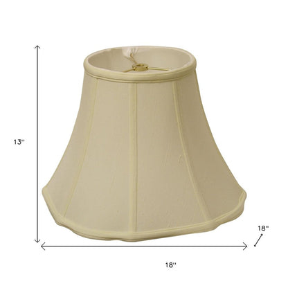 Ivory Monay Shantung Silk Bell Lamp Shade