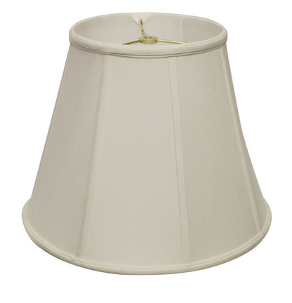 White Monay Shantung Silk Empire Lamp Shade