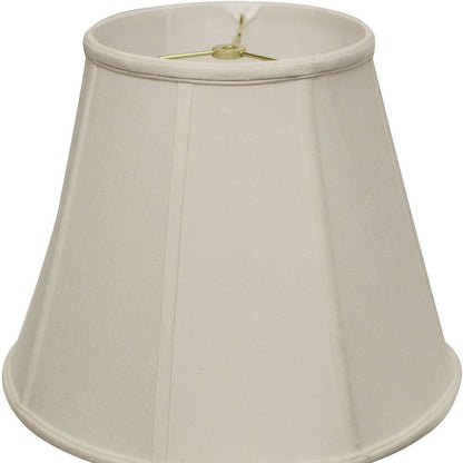 White Monay Shantung Silk Empire Lamp Shade