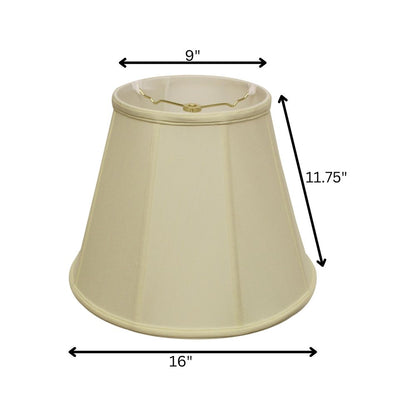 Ivory Monay Shantung Silk Empire Lamp Shade