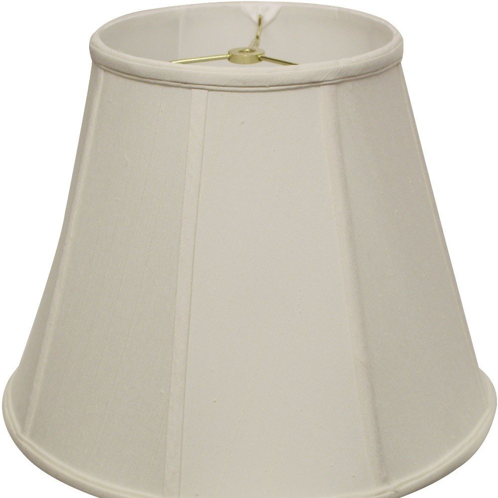 White Monay Shantung Silk Empire Lamp Shade