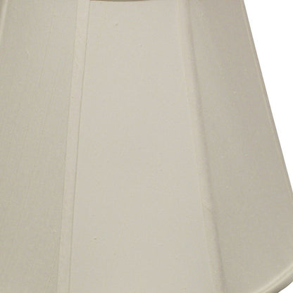 White Monay Shantung Silk Empire Lamp Shade