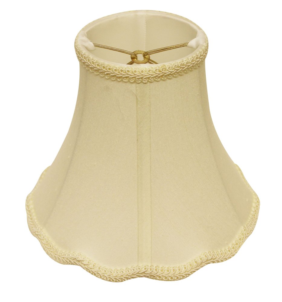 Ivory Monay Shantung Silk Bell Lamp Shade