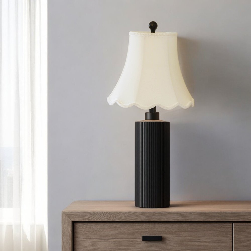 White Monay Shantung Silk Bell Lamp Shade