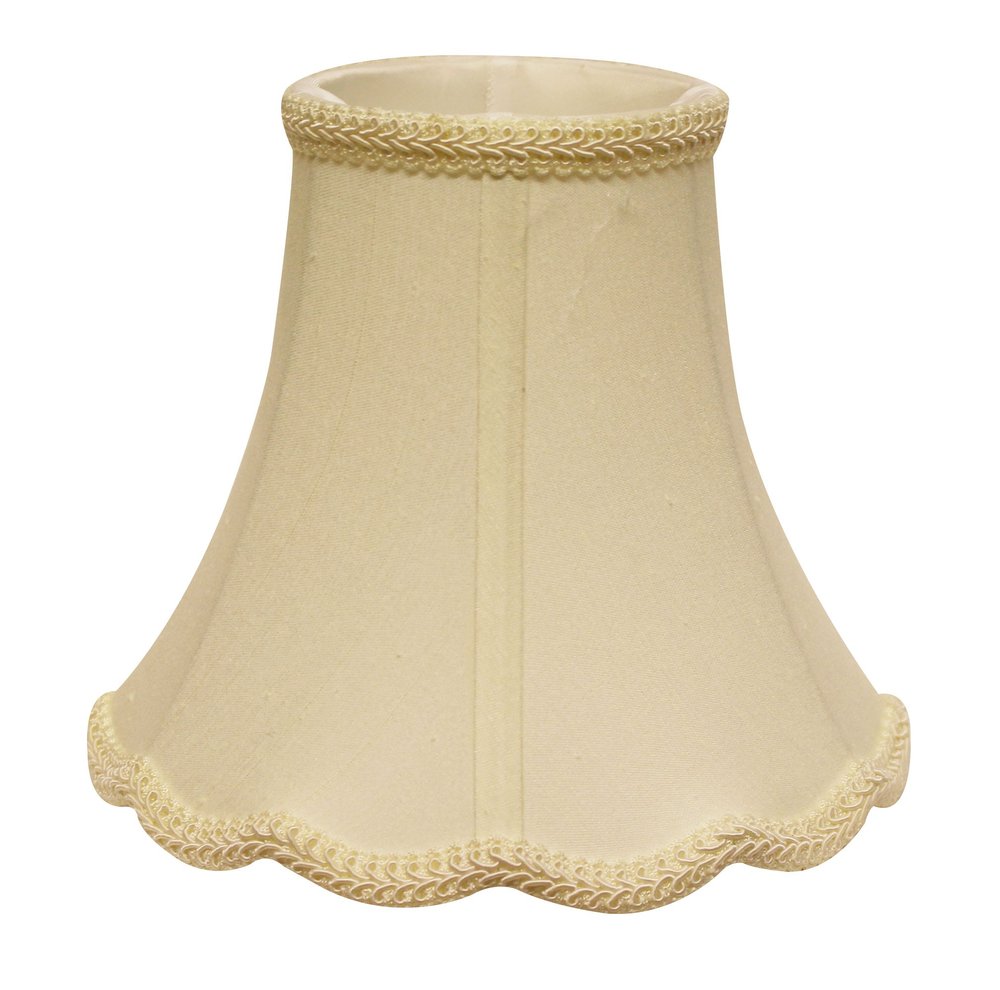 Ivory Monay Shantung Silk Bell Lamp Shade