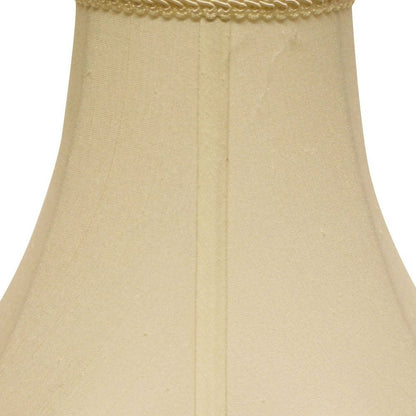 Ivory Monay Shantung Silk Bell Lamp Shade