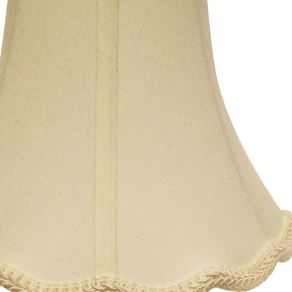 Ivory Monay Shantung Silk Bell Lamp Shade