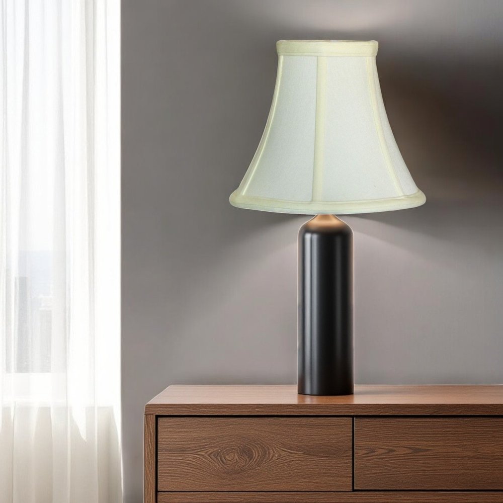 Ivory Monay Shantung Silk Bell Lamp Shade