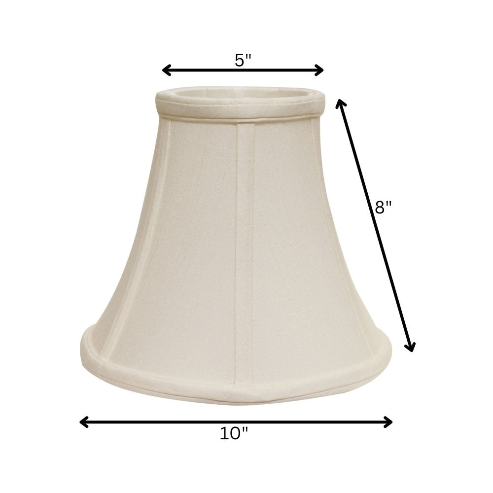 Off White Monay Shantung Silk Bell Lamp Shade