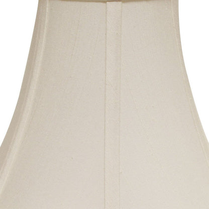 Off White Monay Shantung Silk Bell Lamp Shade