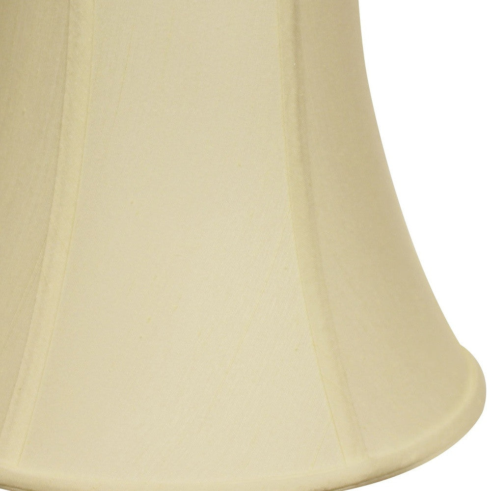 Ivory Monay Shantung Silk Bell Lamp shade 10"W Bottom