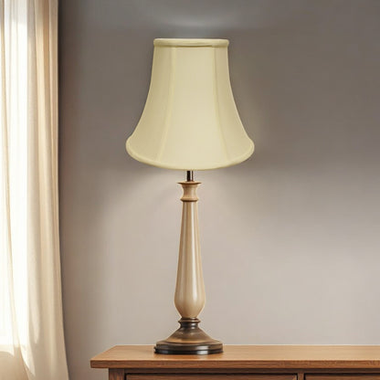 Ivory Monay Shantung Silk Bell Lamp shade 10"W Bottom