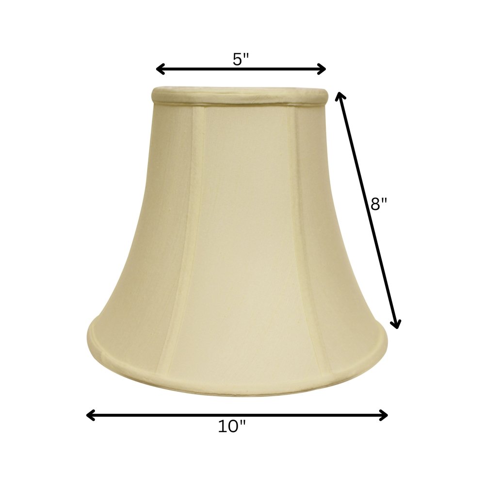 Ivory Monay Shantung Silk Bell Lamp Shade