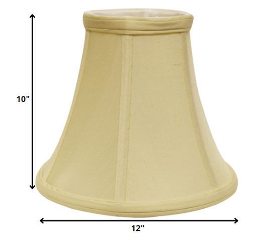 12" Antique White Premium Bell Monay Shantung Lampshade