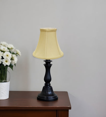 Antiqued White Monay Shantung Silk Bell Lamp Shade