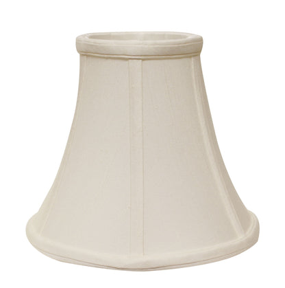 White Monay Shantung Silk Bell Lamp shade 14"W Bottom