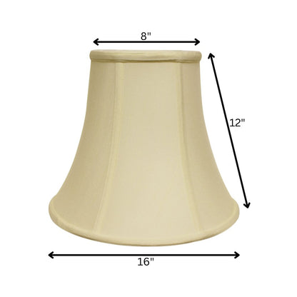 Ivory Monay Shantung Silk Bell Lamp Shade