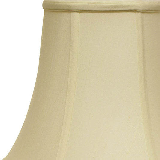 Ivory Monay Shantung Silk Bell Lamp Shade