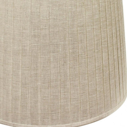 Beige Linen Pleated Empire Lamp Shade
