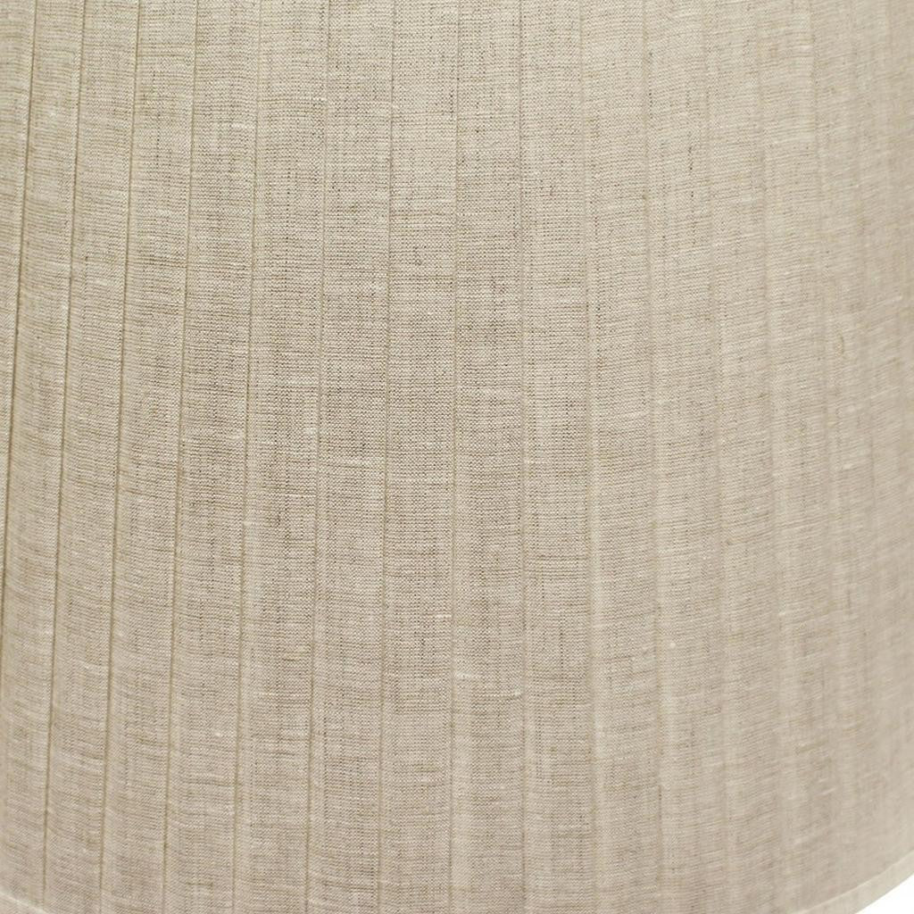 Beige Linen Pleated Empire Lamp Shade 15"W Top 18"W Bottom