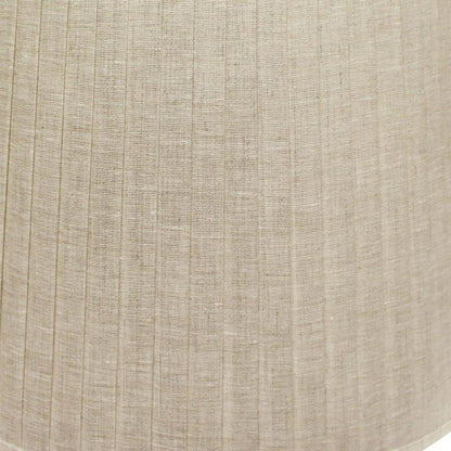 Beige Linen Pleated Empire Lamp Shade 15"W Top 18"W Bottom