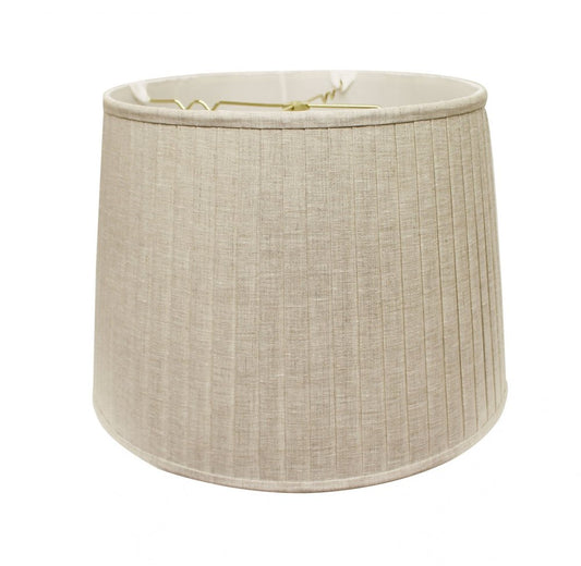 Beige Linen Pleated Empire Lamp Shade