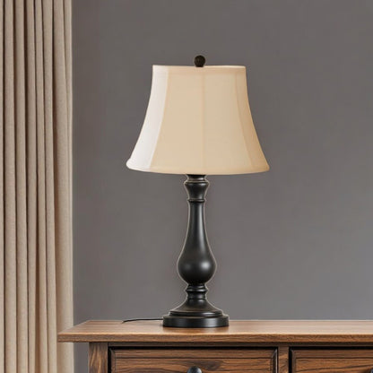 Off White Monay Shantung Silk Bell Lamp Shade