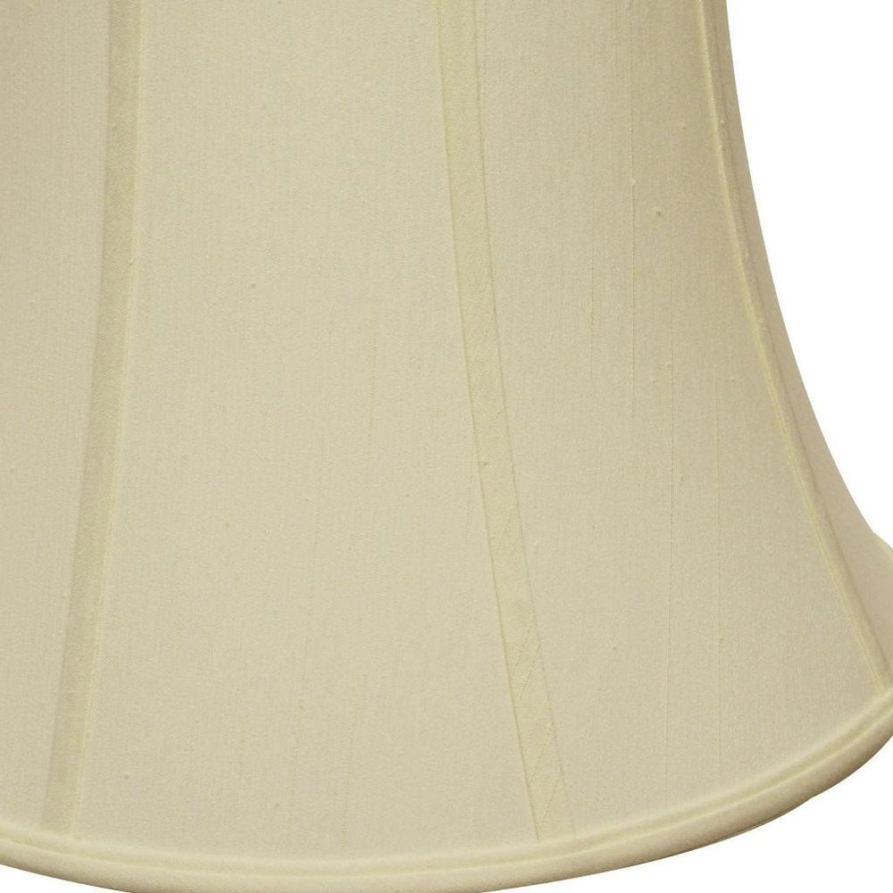 Ivory Monay Shantung Silk Bell Lamp Shade