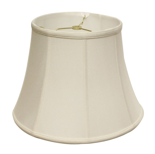 White Monay Shantung Silk Bell Lamp Shade