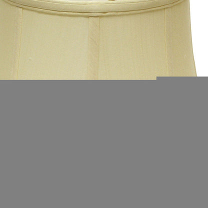 Antiqued White Monay Shantung Silk Bell Lamp Shade