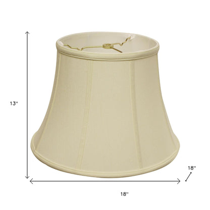 18" Ivory Altered Bell Monay Shantung Lampshade