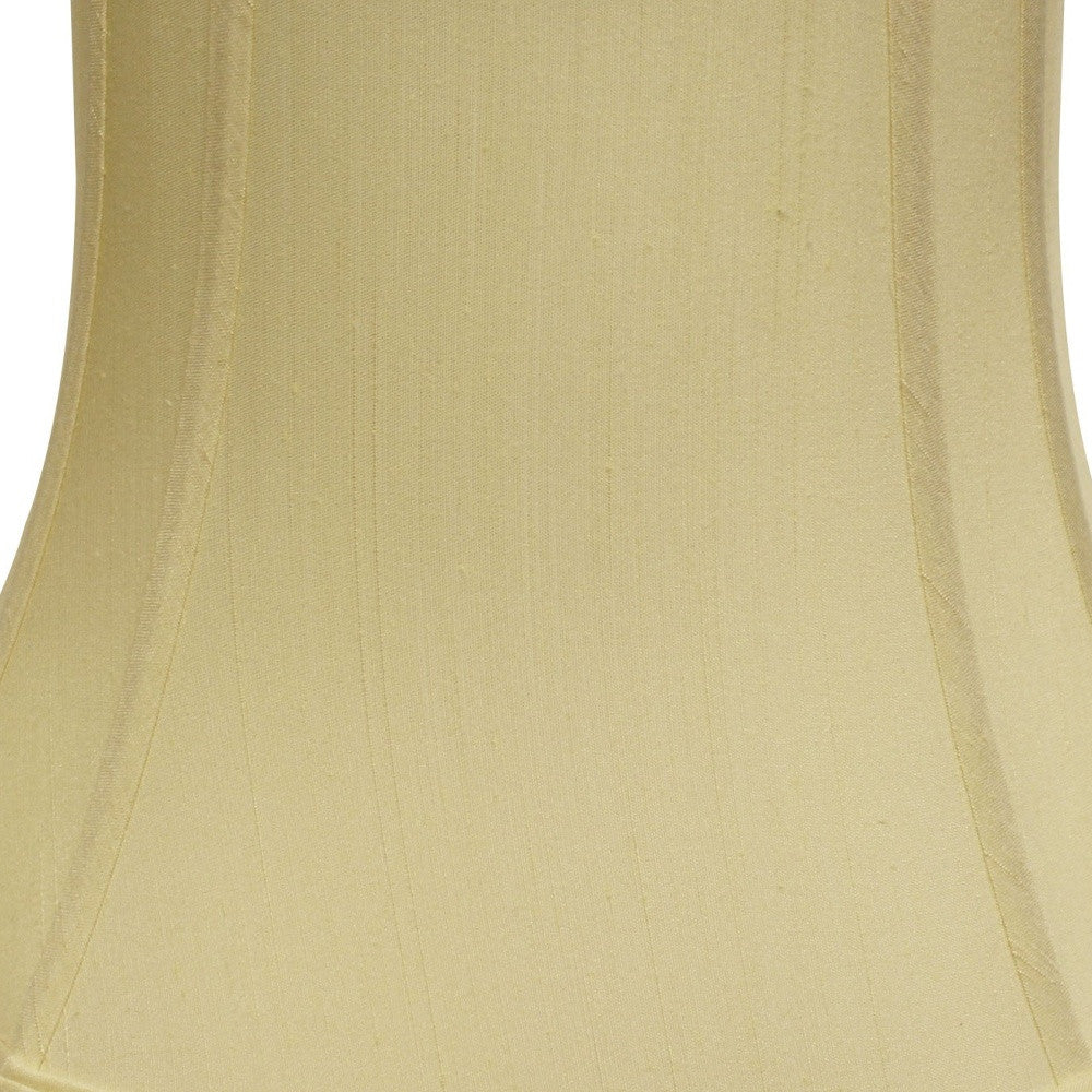 13" Antique White Reversed Oval Monay Shantung Lampshade