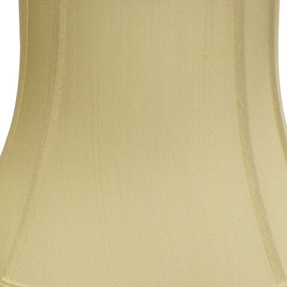 13" Antique White Reversed Oval Monay Shantung Lampshade