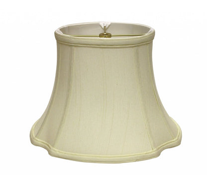 Ivory Monay Shantung Silk Oval Lamp Shade