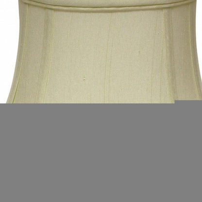 Ivory Monay Shantung Silk Oval Lamp Shade
