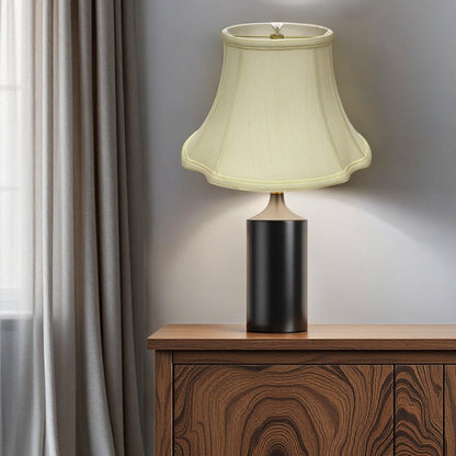 Ivory Monay Shantung Silk Oval Lamp Shade