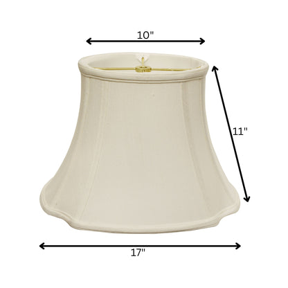 Cream Monay Shantung Silk Oval 17 Bottom