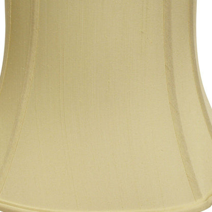 Antiqued White Monay Shantung Silk Oval Lamp Shade