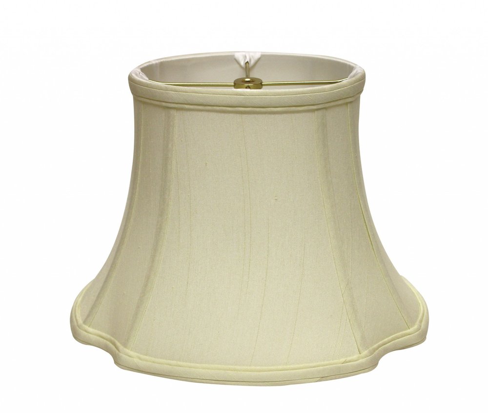 Ivory Monay Shantung Silk Oval Lamp Shade