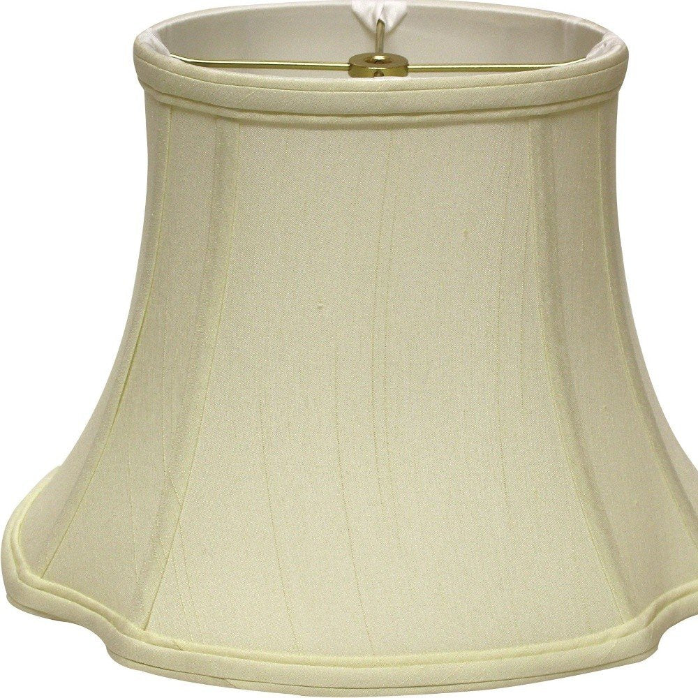 Ivory Monay Shantung Silk Oval Lamp Shade