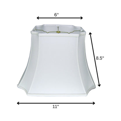 Snow Shantung Silk Lamp Shade