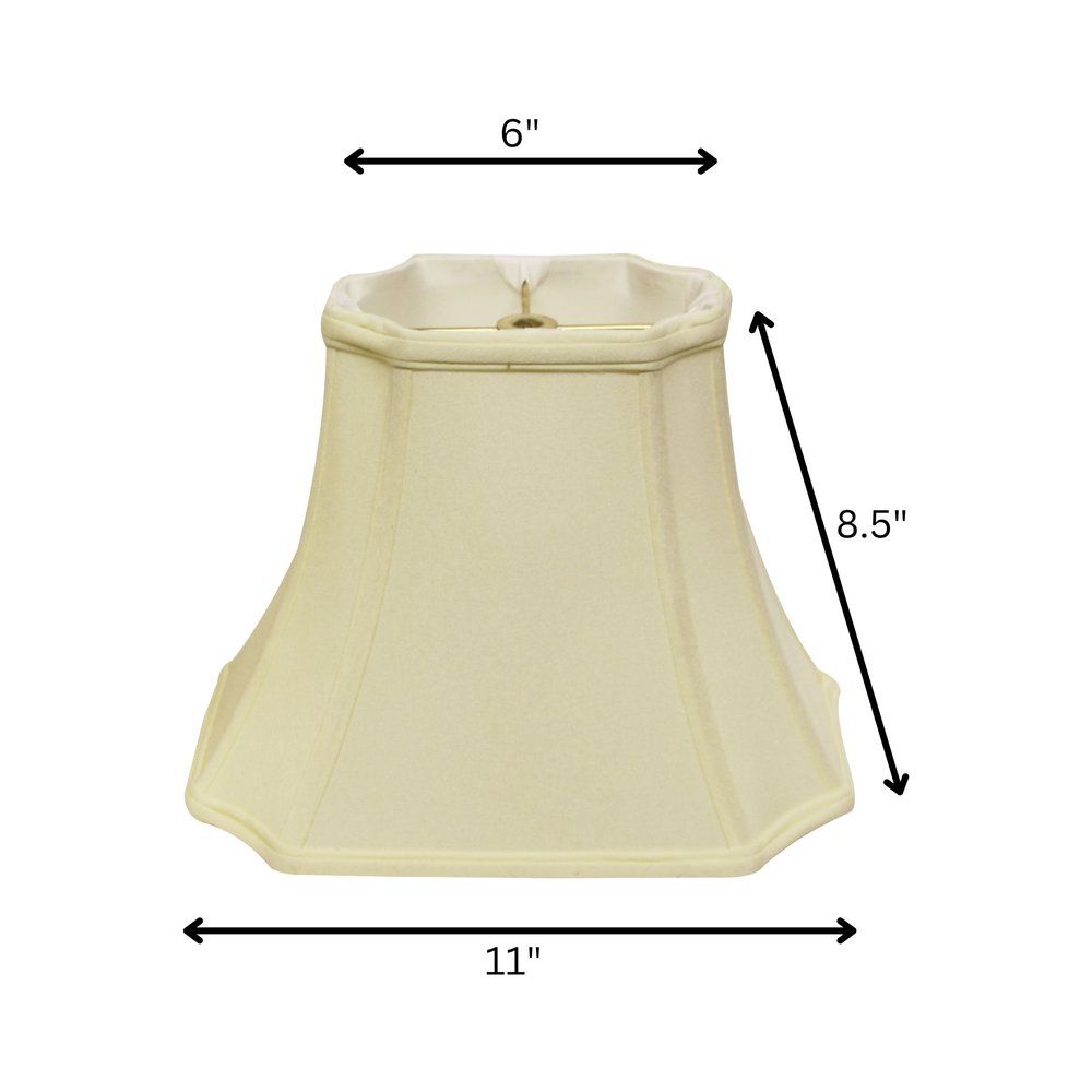 Ivory Shantung Silk Lamp Shade