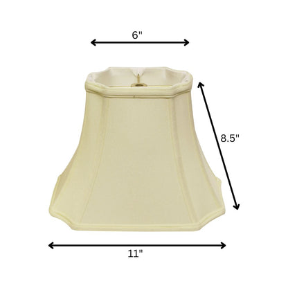 Ivory Shantung Silk Lamp Shade